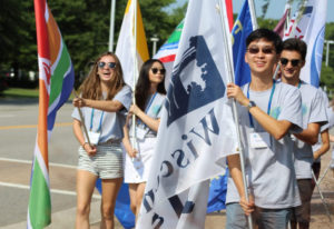 YLS Teens With Flags